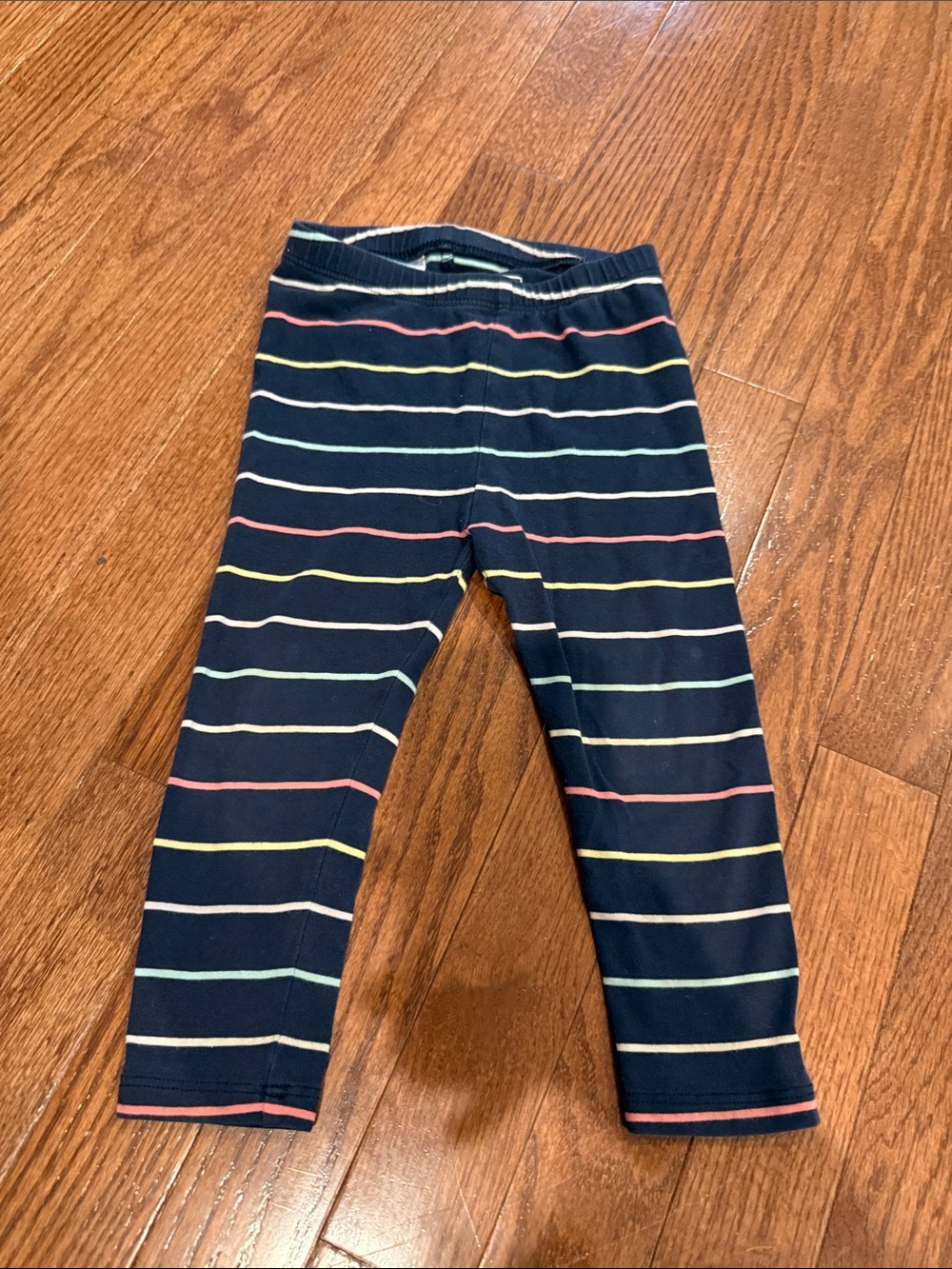 GAP Navy Leggings with Multicolor Stripes